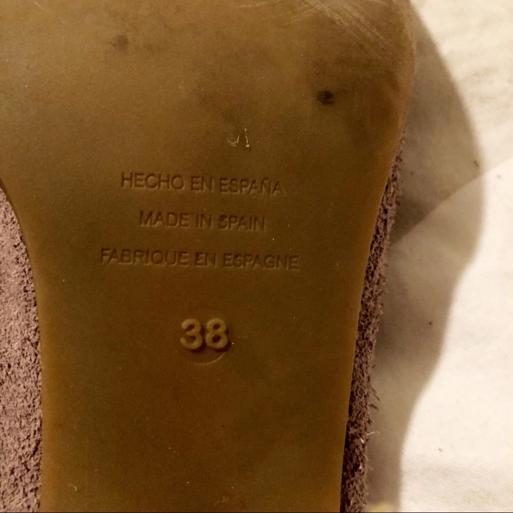 Vintage taupe mules! Made in Spain! - Picture 5 of 7